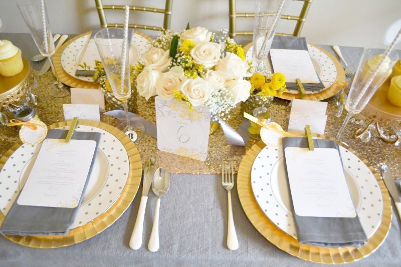 Styled Shoot | Yellow + Gray - www.theperfectpalette.com - Styled by The Perfect Palette