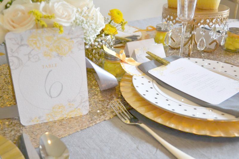 Styled Shoot | Yellow + Gray - www.theperfectpalette.com - Styled by The Perfect Palette