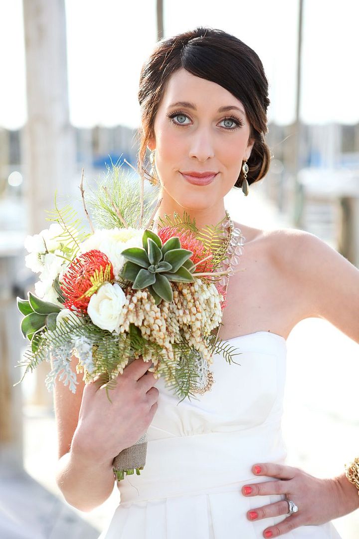 Styled Shoot: Nautical Wedding Ideas by Design Loves Detail - www.theperfectpalette.com - Azure B Photography & Cherie Hogan Photography