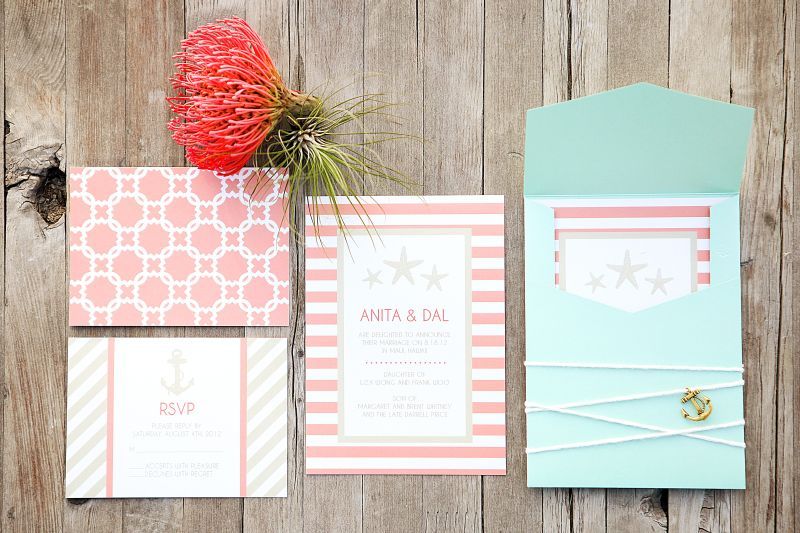Styled Shoot: Nautical Wedding Ideas by Design Loves Detail - www.theperfectpalette.com - Azure B Photography & Cherie Hogan Photography