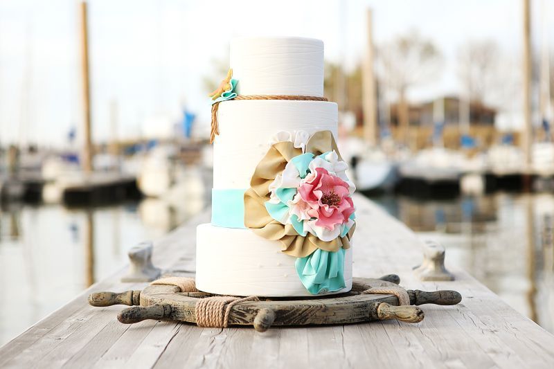 Styled Shoot: Nautical Wedding Ideas by Design Loves Detail - www.theperfectpalette.com - Azure B Photography & Cherie Hogan Photography