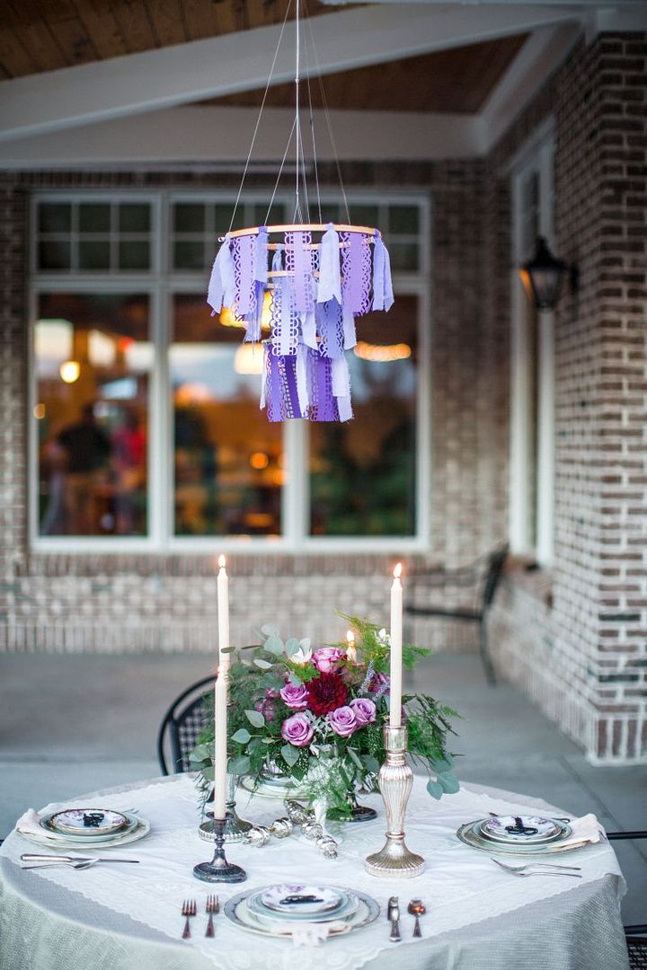 Vintage Inspired Lavender Wedding by French Knot Studios, Photography by Izzy Hudgins Photography - www.theperfectpalette.com - Styling Ideas for Weddings + Parties