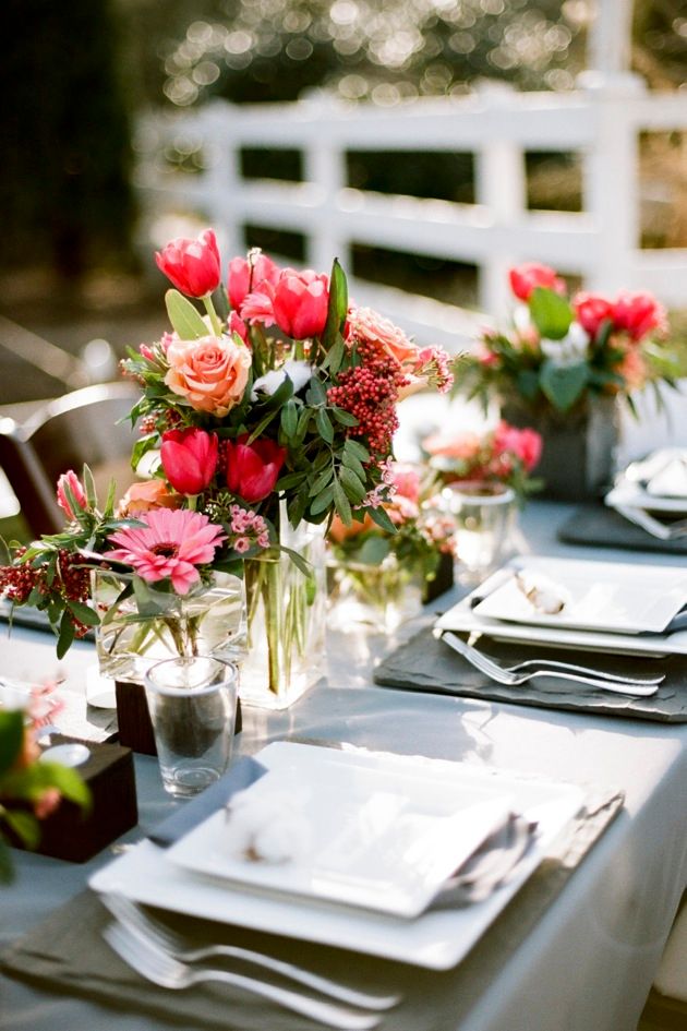 Slate, Poppy + Cotton: A Styled Shoot by Cedarwood Weddings - www.theperfectpalette.com - Jenna Henderson Photography