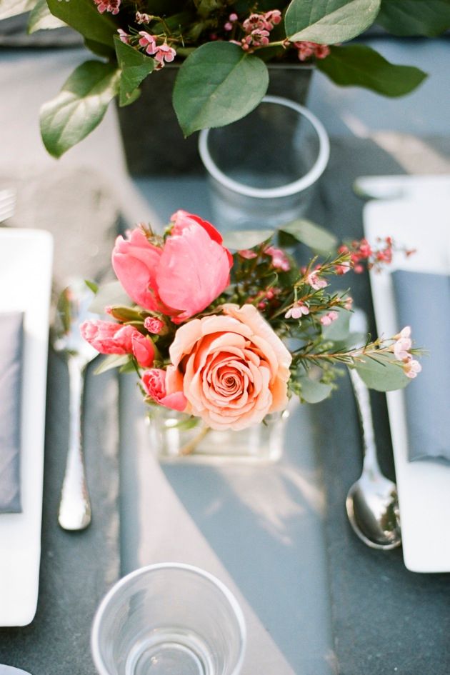 Slate, Poppy + Cotton: A Styled Shoot by Cedarwood Weddings - www.theperfectpalette.com - Jenna Henderson Photography