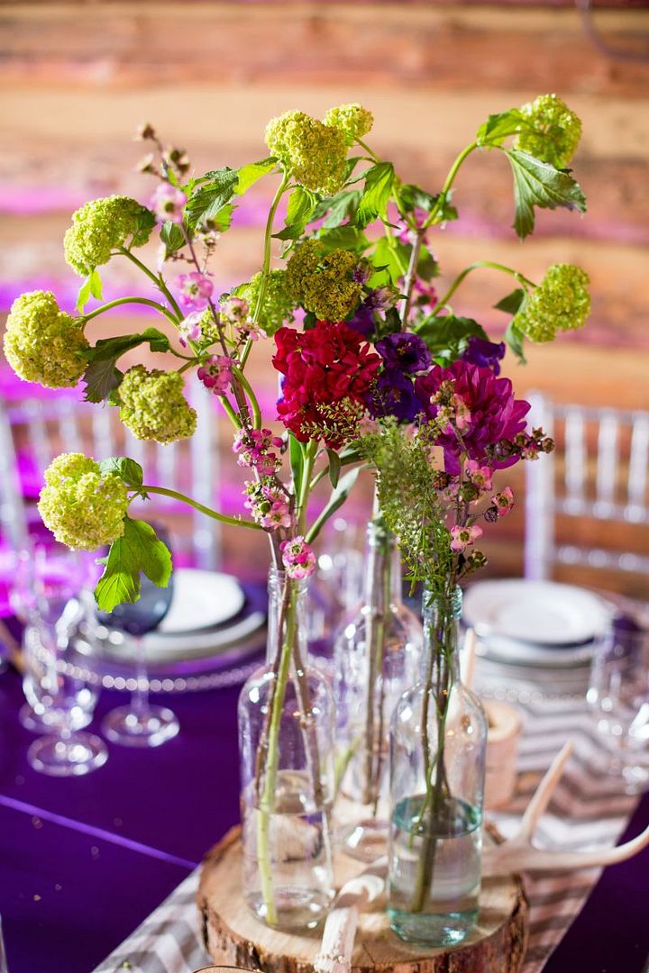 Rustic Barn Wedding with Elegant Blackberry Details - www.theperfectpalette.com - Sarah Roshan Photography, Designed by Pick Me Weddings, Florals by Southern Charm Wedding and Events