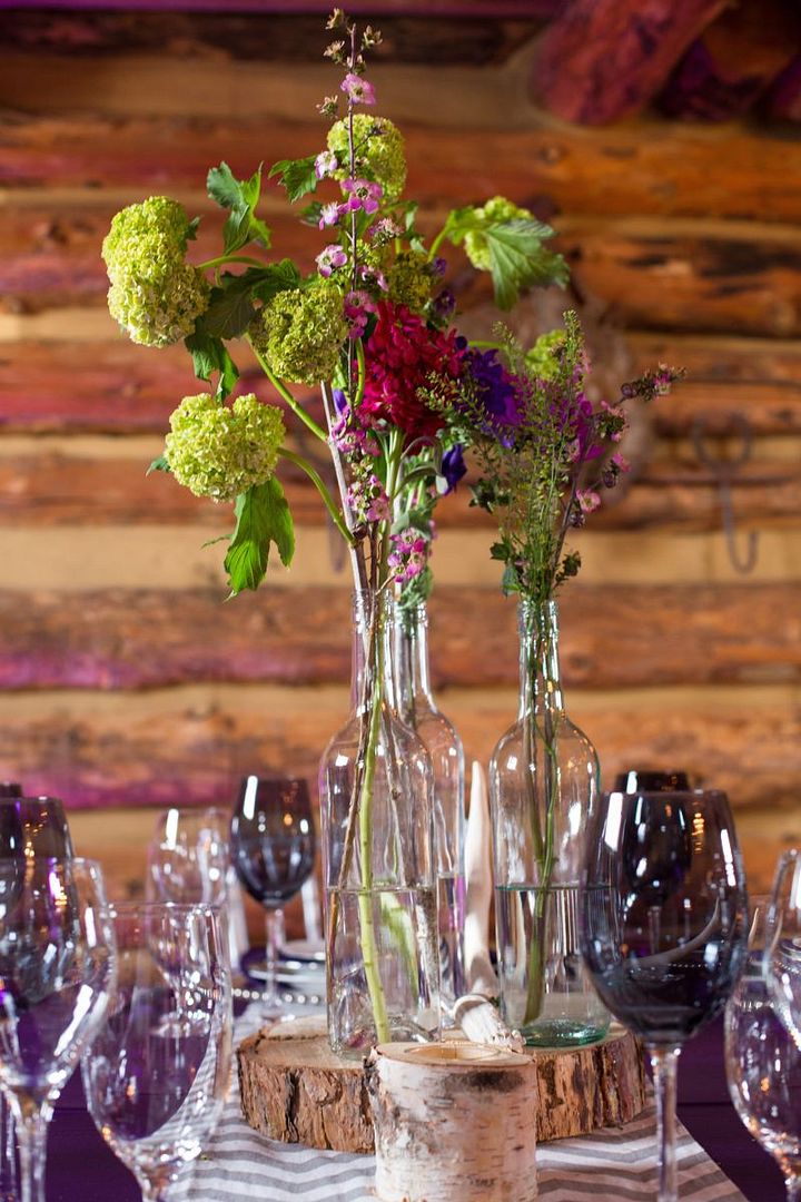 Rustic Barn Wedding with Elegant Blackberry Details - www.theperfectpalette.com - Sarah Roshan Photography, Designed by Pick Me Weddings, Florals by Southern Charm Wedding and Events