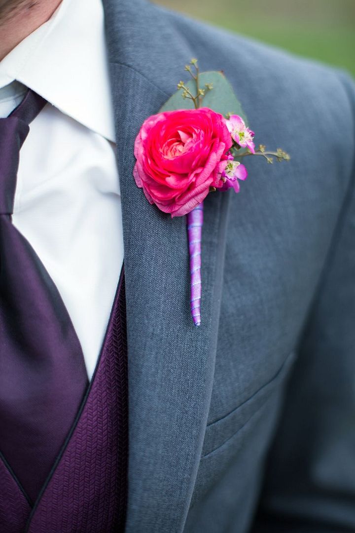 Rustic Barn Wedding with Elegant Blackberry Details - www.theperfectpalette.com - Sarah Roshan Photography, Designed by Pick Me Weddings, Florals by Southern Charm Wedding and Events