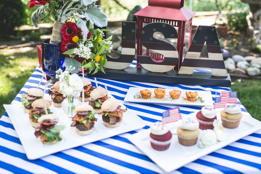 Inspiration for a 4th of July Wedding: Red, White + Blue: www.theperfectpalette.com - Hazy Lane Studios