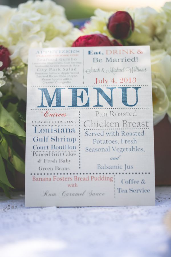 Inspiration for a 4th of July Wedding: Red, White + Blue: www.theperfectpalette.com - Hazy Lane Studios