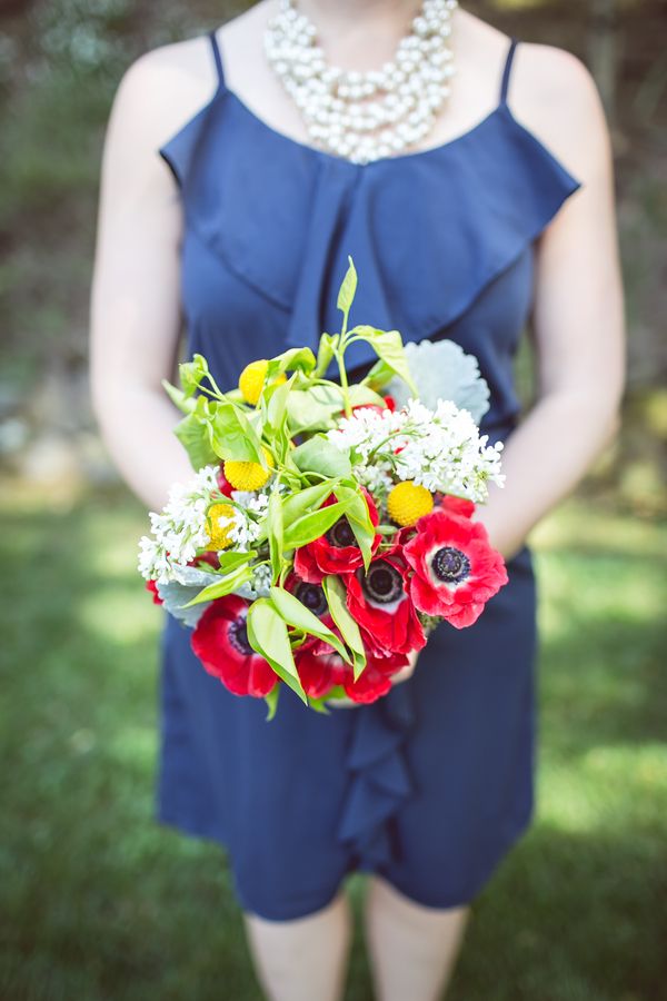 Inspiration for a 4th of July Wedding: Red, White + Blue: www.theperfectpalette.com - Hazy Lane Studios