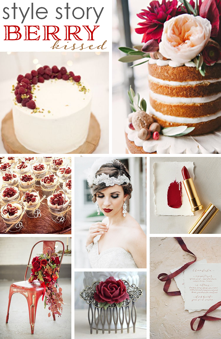Style Story: Berry Kissed - www.theperfectpalette.com - Color Ideas for Weddings + Parties