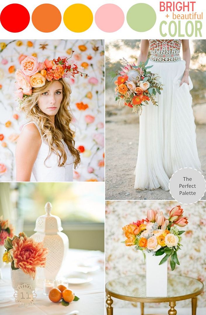 5 Swoon-Worthy Color Schemes for Summer - www.theperfectpalette.com - Color Ideas for Weddings + Parties