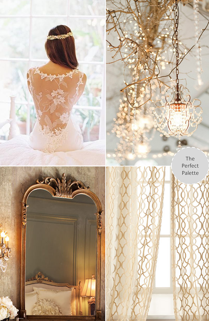 Gorgeous Gold: Sophisticated Elegance - www.theperfectpalette.com - Color Ideas for Weddings + Parties