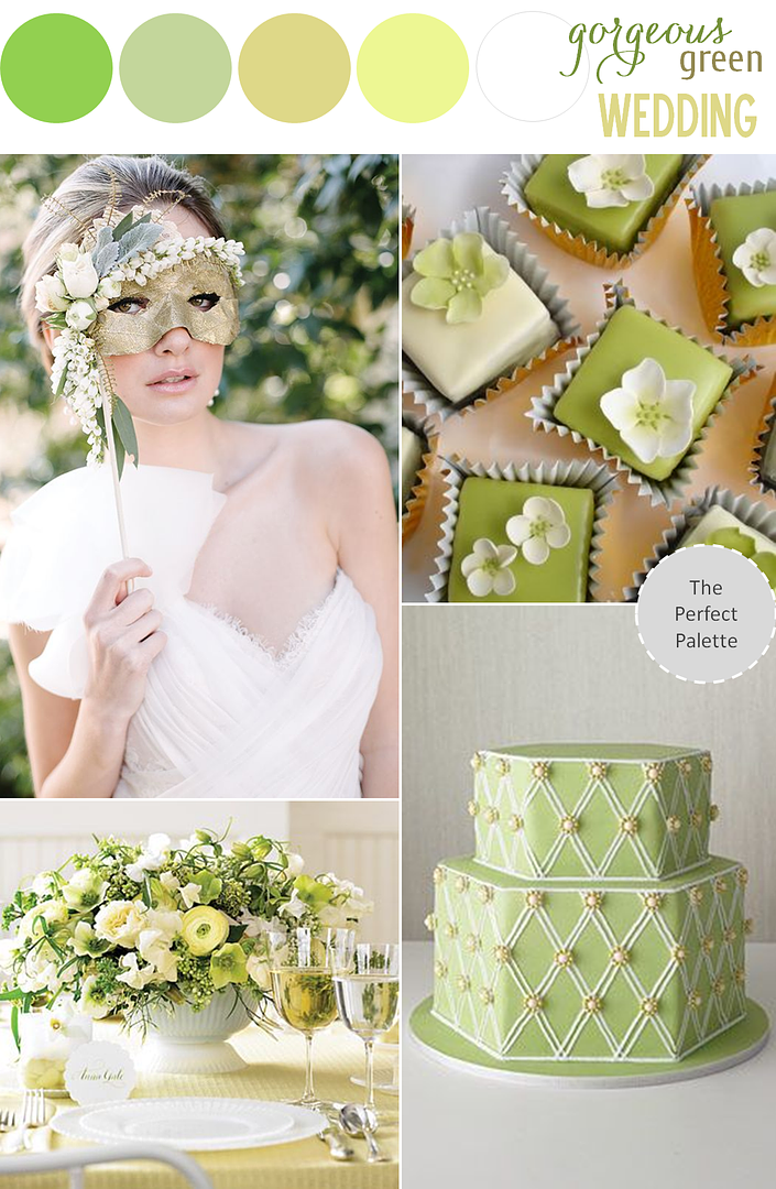 Gorgeous Green Wedding Ideas - www.theperfectpalette.com - Color Ideas for Weddings + Parties