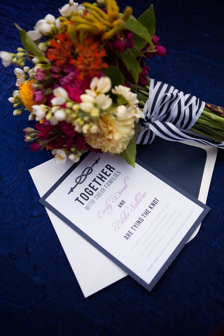 Nautical 'I Dos': Bright + Bold Color + Stripes - www.theperfectpalette.com - Color Ideas for Weddings + Parties