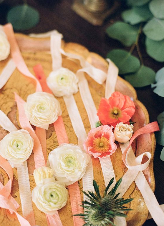 Happy Wedding Colors | Coral and Yellow - www.theperfectpalette.com - Color Ideas for Weddings + Parties