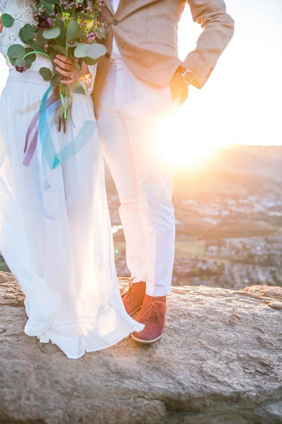 Sunrise Inspired Elopement at Bishop's Peak - www.theperfectpalette.com - Natalie Schutt Photography