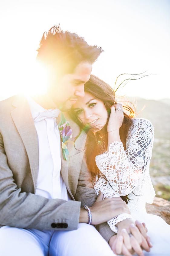 Sunrise Inspired Elopement at Bishop's Peak - www.theperfectpalette.com - Natalie Schutt Photography