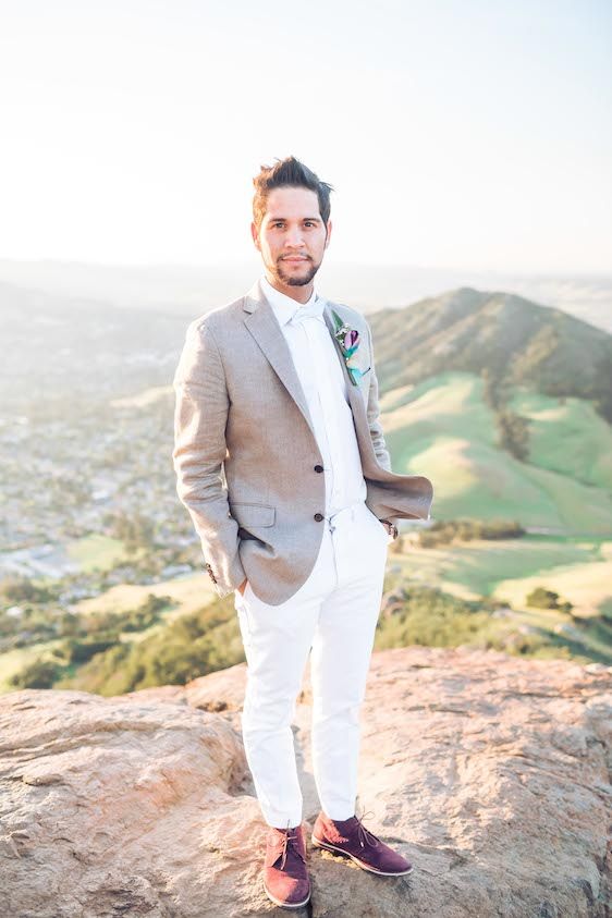 Sunrise Inspired Elopement at Bishop's Peak - www.theperfectpalette.com - Natalie Schutt Photography