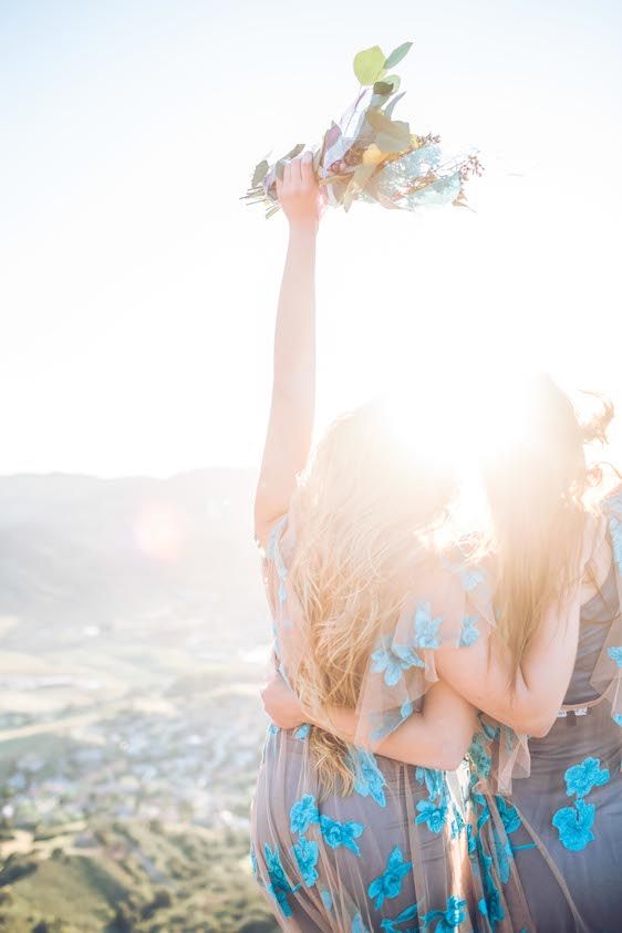 Sunrise Inspired Elopement at Bishop's Peak - www.theperfectpalette.com - Natalie Schutt Photography