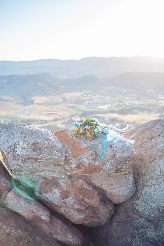 Sunrise Inspired Elopement at Bishop's Peak - www.theperfectpalette.com - Natalie Schutt Photography