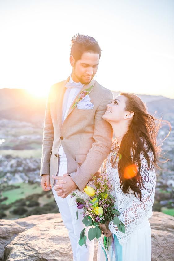 Sunrise Inspired Elopement at Bishop's Peak - www.theperfectpalette.com - Natalie Schutt Photography