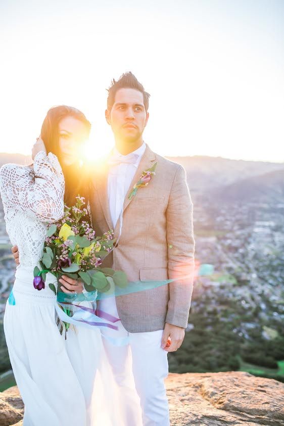 Sunrise Inspired Elopement at Bishop's Peak - www.theperfectpalette.com - Natalie Schutt Photography