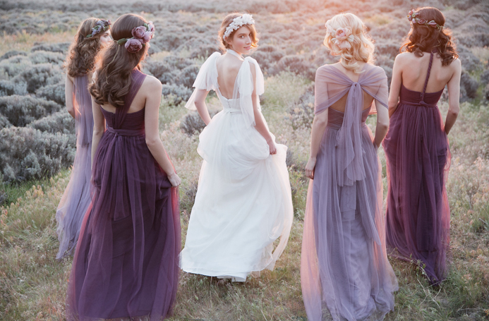 Romantic and Ethereal Bridesmaid Dresses You'll Love! www.theperfectpalette.com - Shop the look!