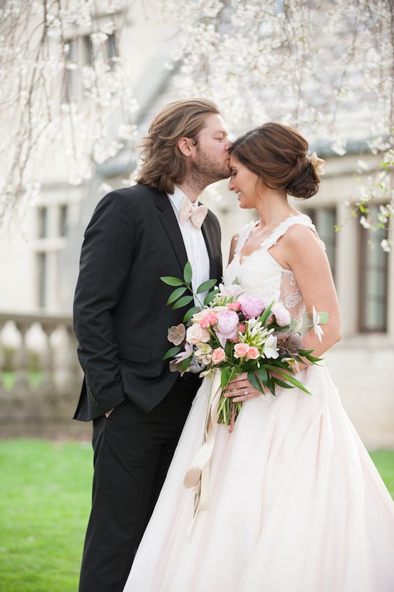 English Manor Styled Wedding in Pennsylvania - www.theperfectpalette.com - Jenni Grace Photography, florals by The Farmer's Daughter, Devoted to You Events, BBG Couture gowns