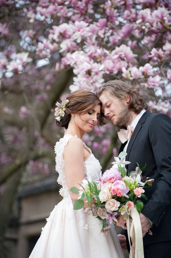 English Manor Styled Wedding in Pennsylvania - www.theperfectpalette.com - Jenni Grace Photography, florals by The Farmer's Daughter, Devoted to You Events, BBG Couture gowns