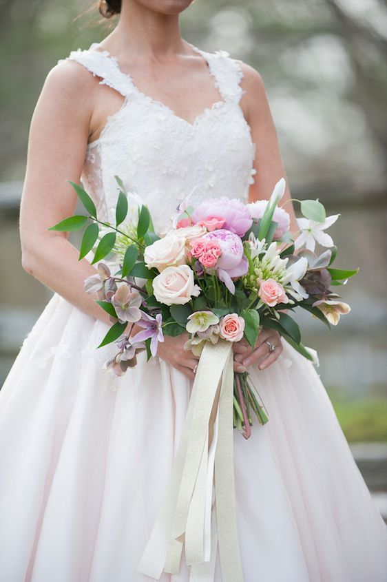 English Manor Styled Wedding in Pennsylvania - www.theperfectpalette.com - Jenni Grace Photography, florals by The Farmer's Daughter, Devoted to You Events, BBG Couture gowns