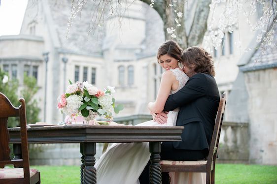 English Manor Styled Wedding in Pennsylvania - www.theperfectpalette.com - Jenni Grace Photography, florals by The Farmer's Daughter, Devoted to You Events, BBG Couture gowns