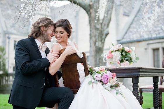 English Manor Styled Wedding in Pennsylvania - www.theperfectpalette.com - Jenni Grace Photography, florals by The Farmer's Daughter, Devoted to You Events, BBG Couture gowns