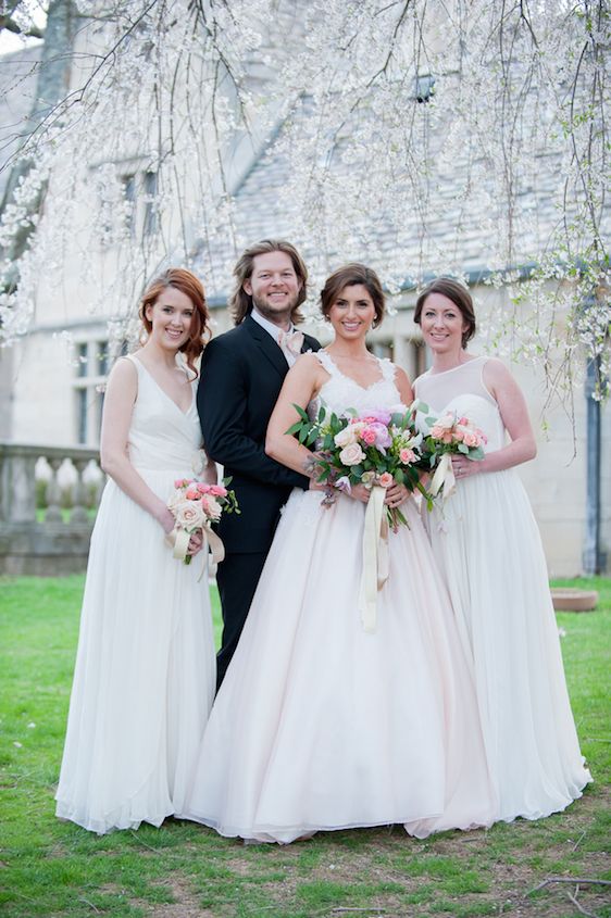 English Manor Styled Wedding in Pennsylvania - www.theperfectpalette.com - Jenni Grace Photography, florals by The Farmer's Daughter, Devoted to You Events, BBG Couture gowns