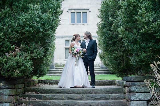 English Manor Styled Wedding in Pennsylvania - www.theperfectpalette.com - Jenni Grace Photography, florals by The Farmer's Daughter, Devoted to You Events, BBG Couture gowns, 