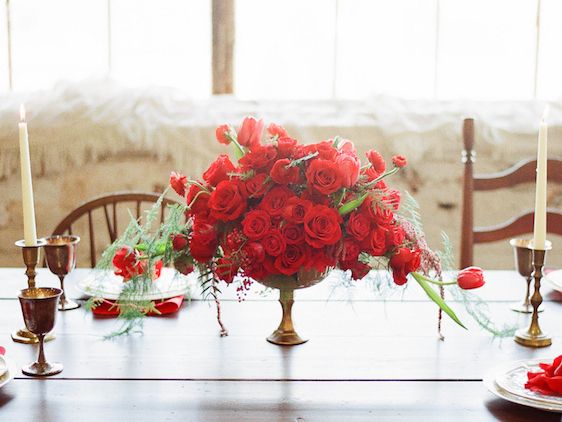 Romantic and Wintry Red Velvet Love, Jessica Watson Photography, Florals Designs by Jessi
