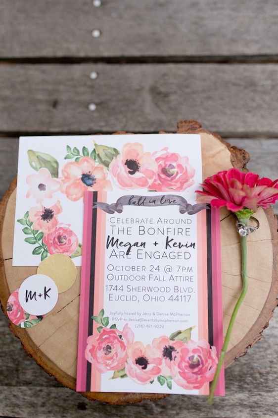  Fall in Love Engagement Party with Bright Bold Colors