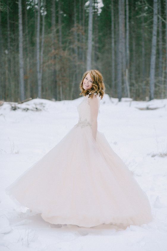  Blush and Red Velvet Snowy Bridals, Kristin Partin Photography