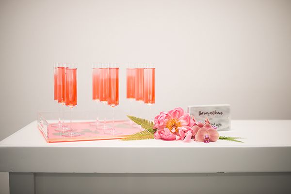 Bright Pink Wedding Inspiration with Delicious Food