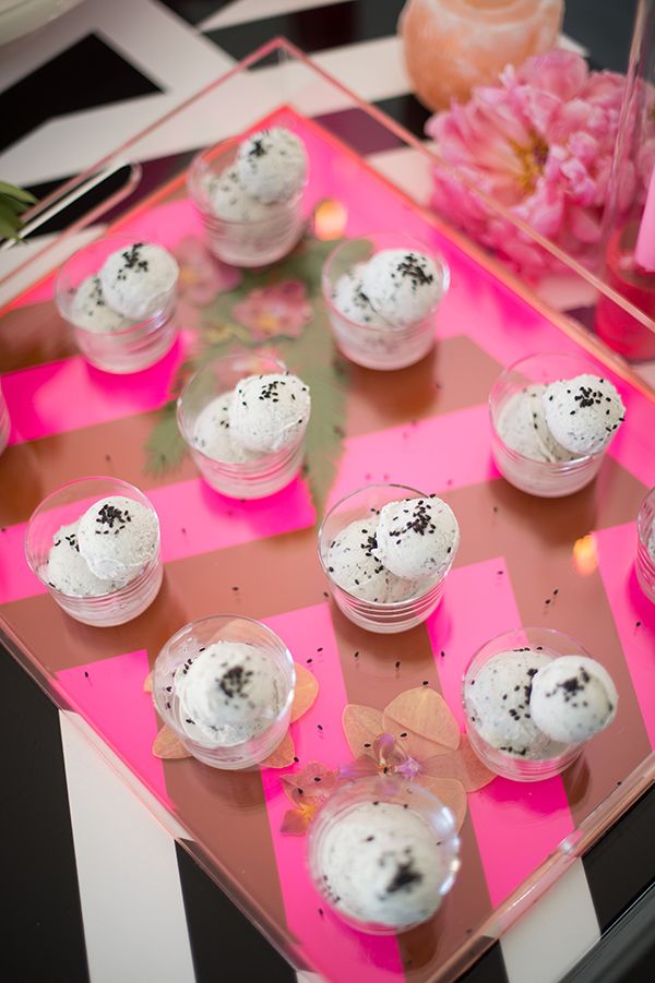 Bright Pink Wedding Inspiration with Delicious Food