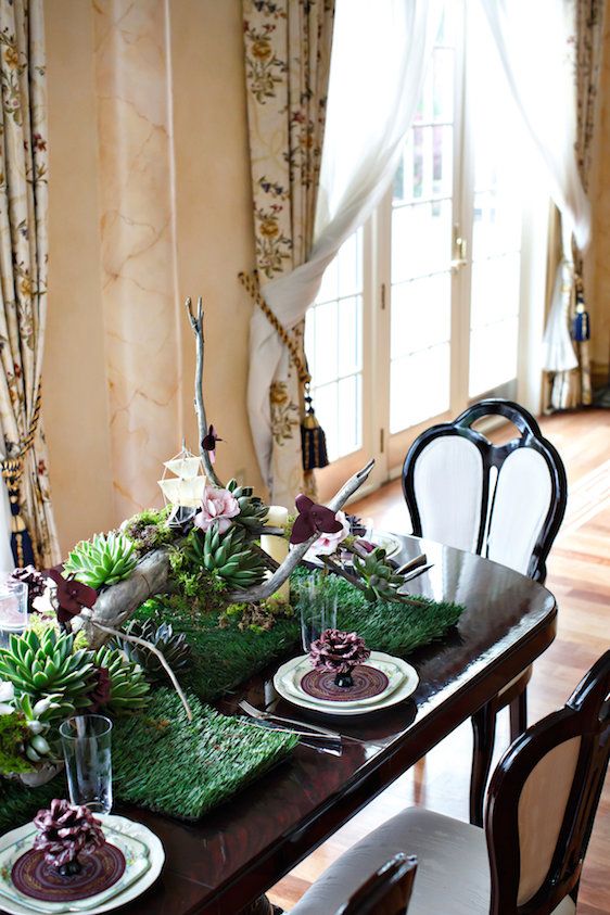  Marsala Tabletop Design with Succulents, Amy Anaiz Photography, Floral Design by Glen Head Flower Shop, Calligraphy by Eliza Gwendalyn