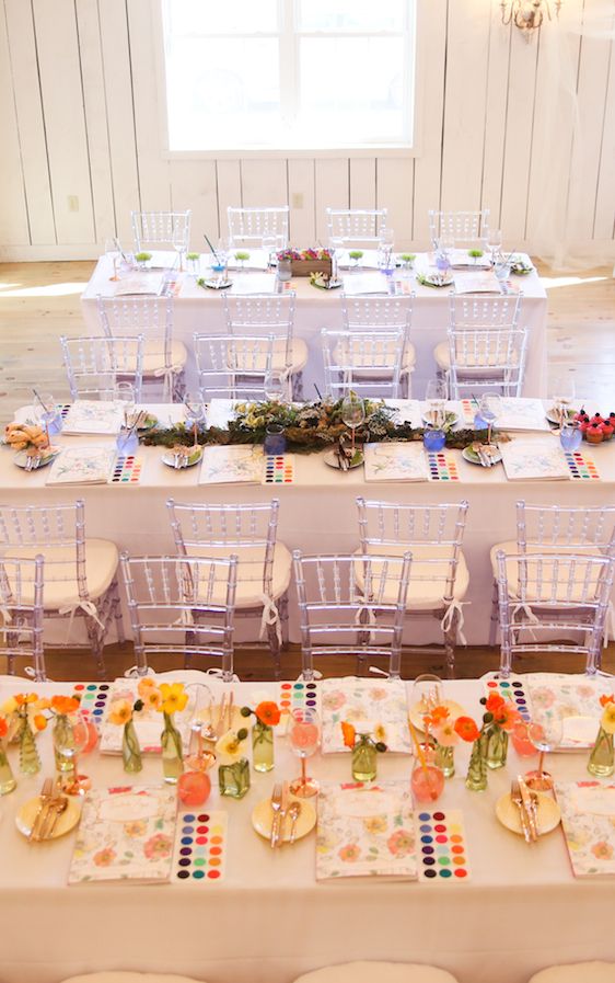 A Colorful Watercolor Inspired Party with Painterly Days, Kristy Rice for the Artful Life, Photography by Seneca, Patchwork Planning
