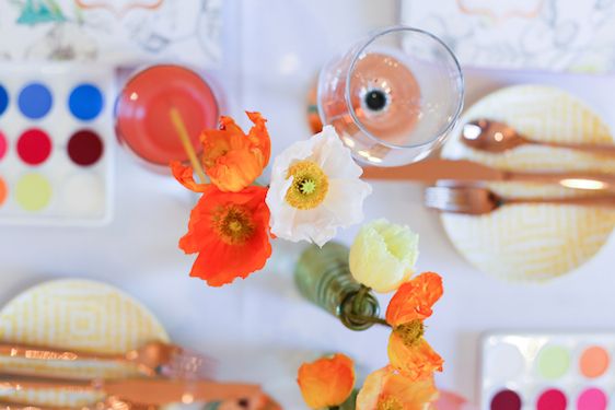 A Colorful Watercolor Inspired Party with Painterly Days, Kristy Rice for the Artful Life, Photography by Seneca, Patchwork Planning
