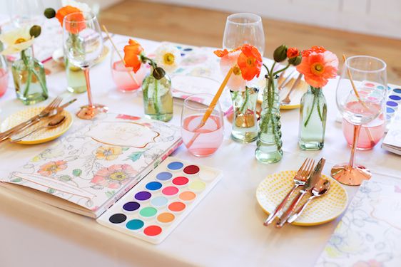 A Colorful Watercolor Inspired Party with Painterly Days, Kristy Rice for the Artful Life, Photography by Seneca, Patchwork Planning