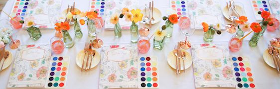 A Colorful Watercolor Inspired Party with Painterly Days, Kristy Rice for the Artful Life, Photography by Seneca, Patchwork Planning