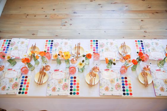 A Colorful Watercolor Inspired Party with Painterly Days, Kristy Rice for the Artful Life, Photography by Seneca, Patchwork Planning