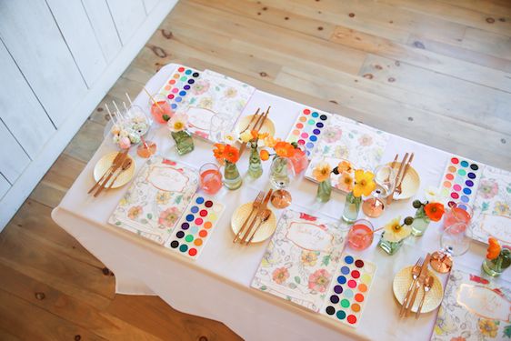 A Colorful Watercolor Inspired Party with Painterly Days, Kristy Rice for the Artful Life, Photography by Seneca, Patchwork Planning