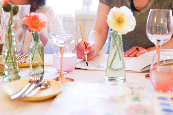 A Colorful Watercolor Inspired Party with Painterly Days, Kristy Rice for the Artful Life, Photography by Seneca, Patchwork Planning