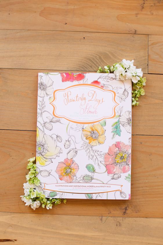 Kristy's Painterly Days : The Flower Watercoloring Book