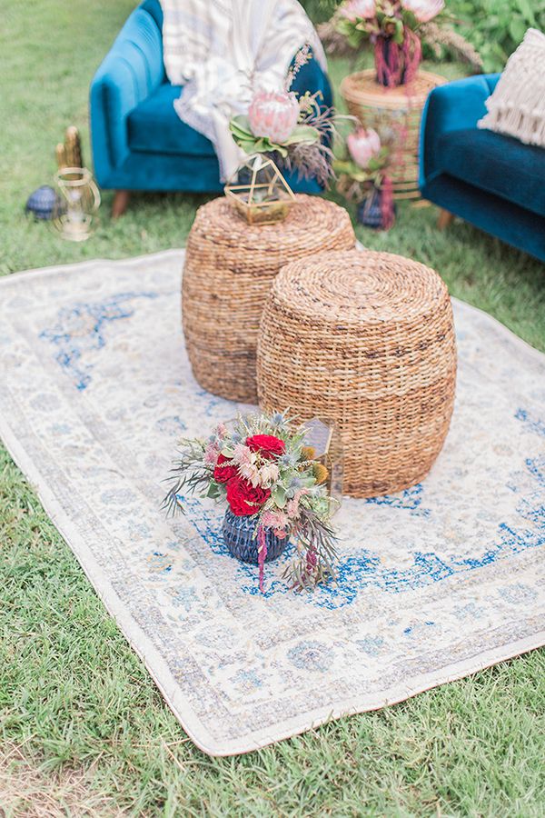  Stylish Blue and Boho Wedding Inspiration Made for the Summer